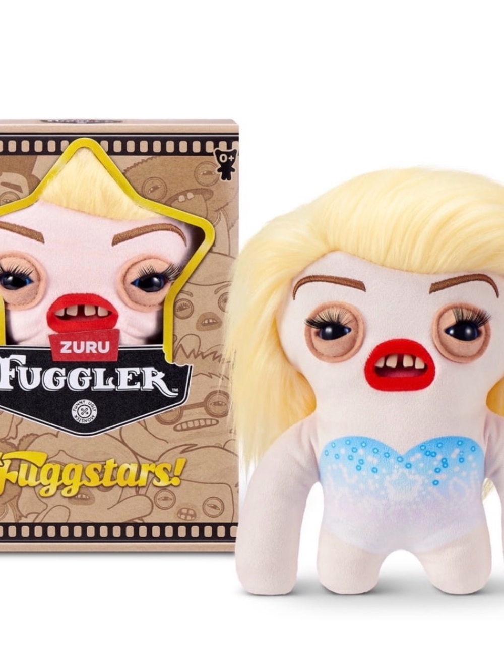 ZURU Fuggler Fuggstars Blonde Pop Star Plush Doll New in Box
